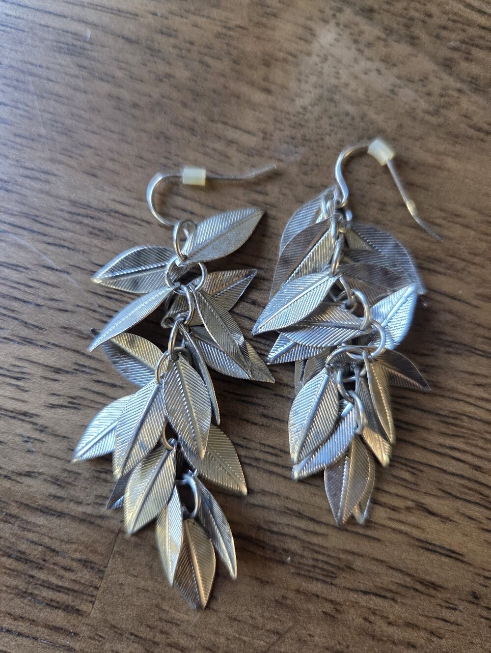 Silver Leaf Cascade Dangle Earrings - Women Jewelry